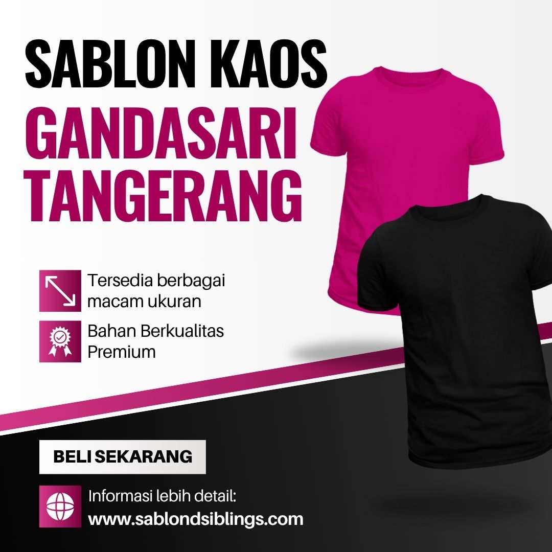 Sablon Kaos Gandasari Tangerang