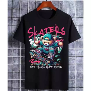 SIBLINGS Bear [A02] Kaos Distro T-Shirt Unisex Black