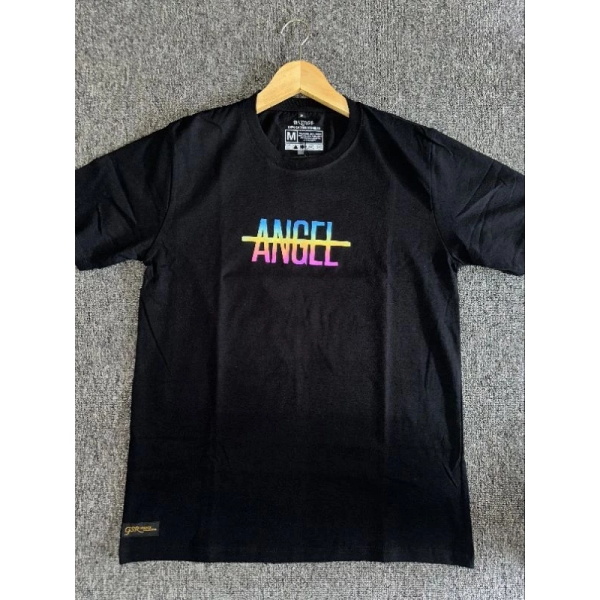 SIBLINGS Angel Kaos Distro T-Shirt Unisex Black - Image 3