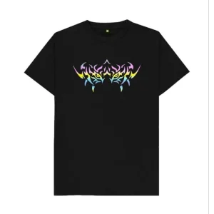 SIBLINGS Eyes Tiger Kaos Distro T-Shirt Unisex Black