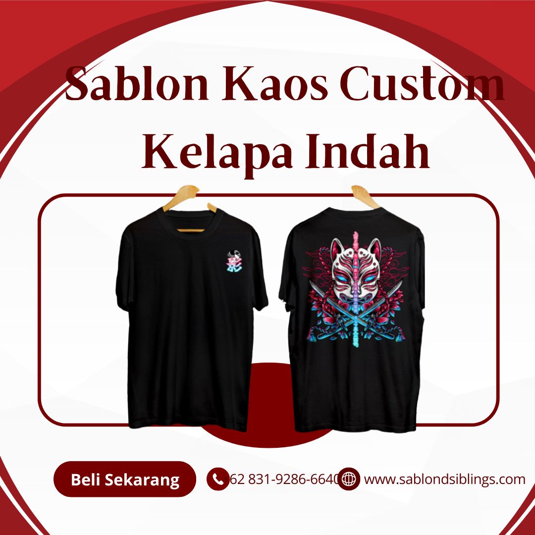 Sablon Kaos Custom Kelapa Indah
