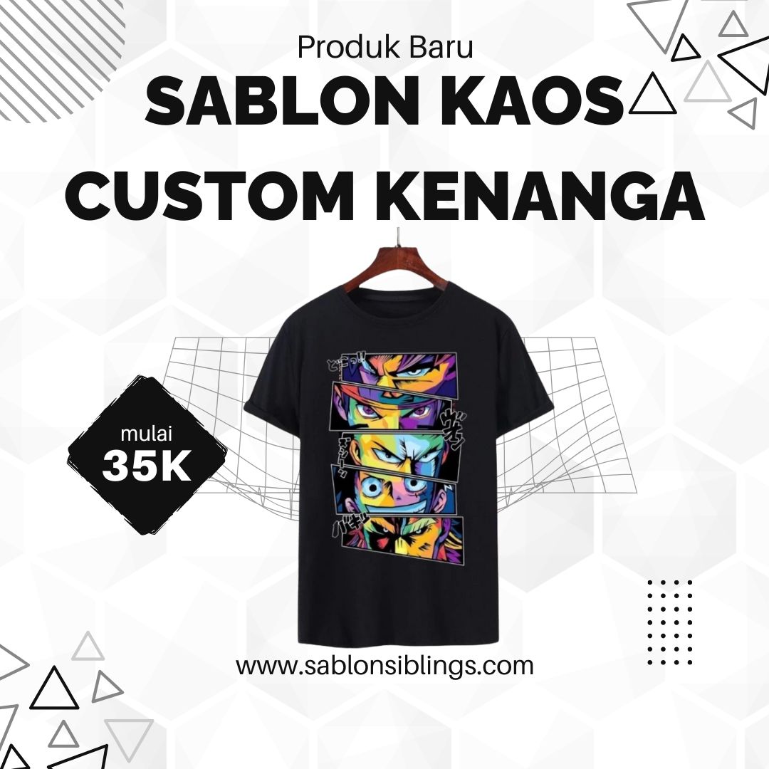 Sablon Kaos Custom Kenanga