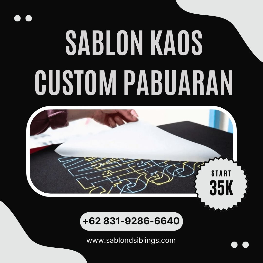 Sablon Kaos Custom Pabuaran