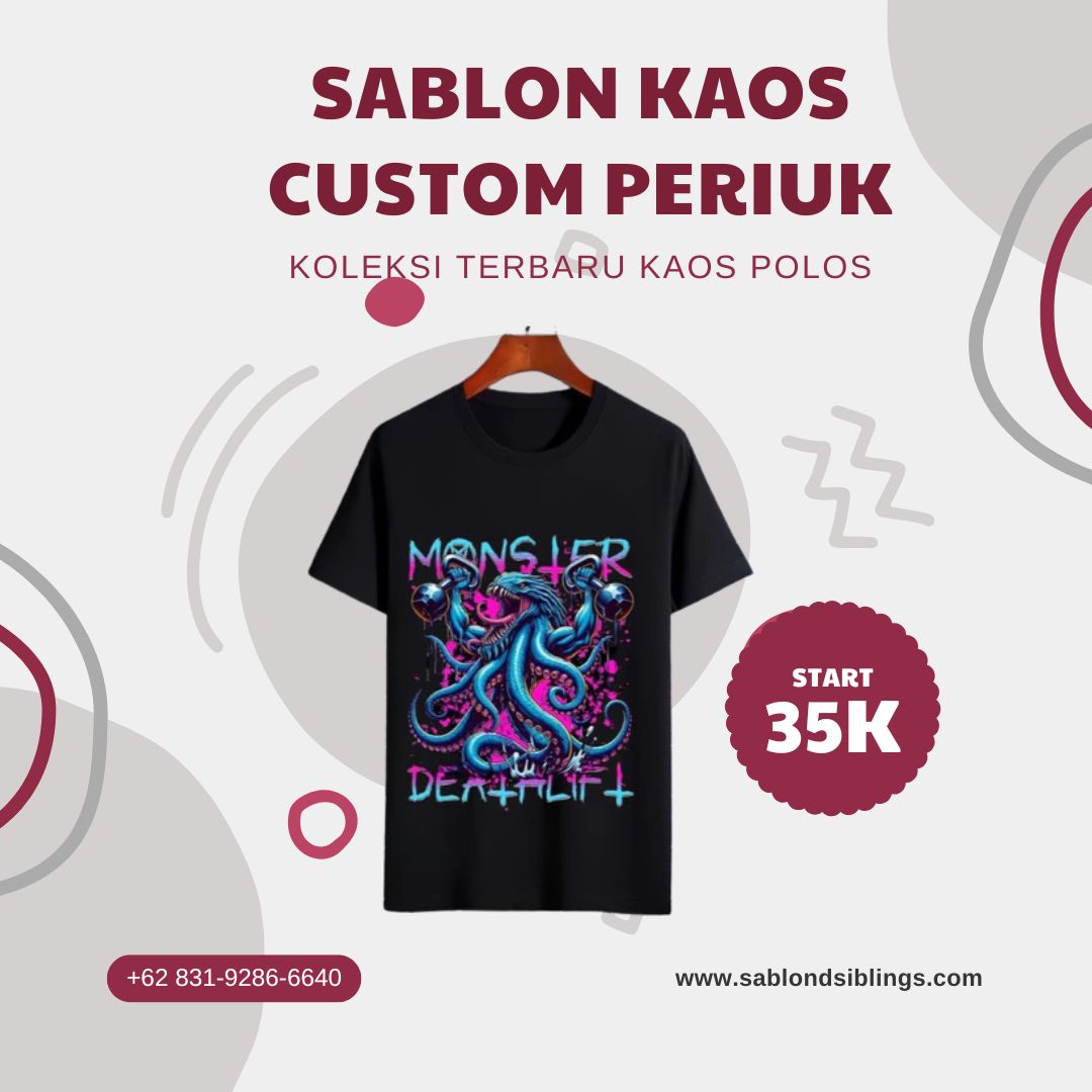 Sablon Kaos Custom Periuk