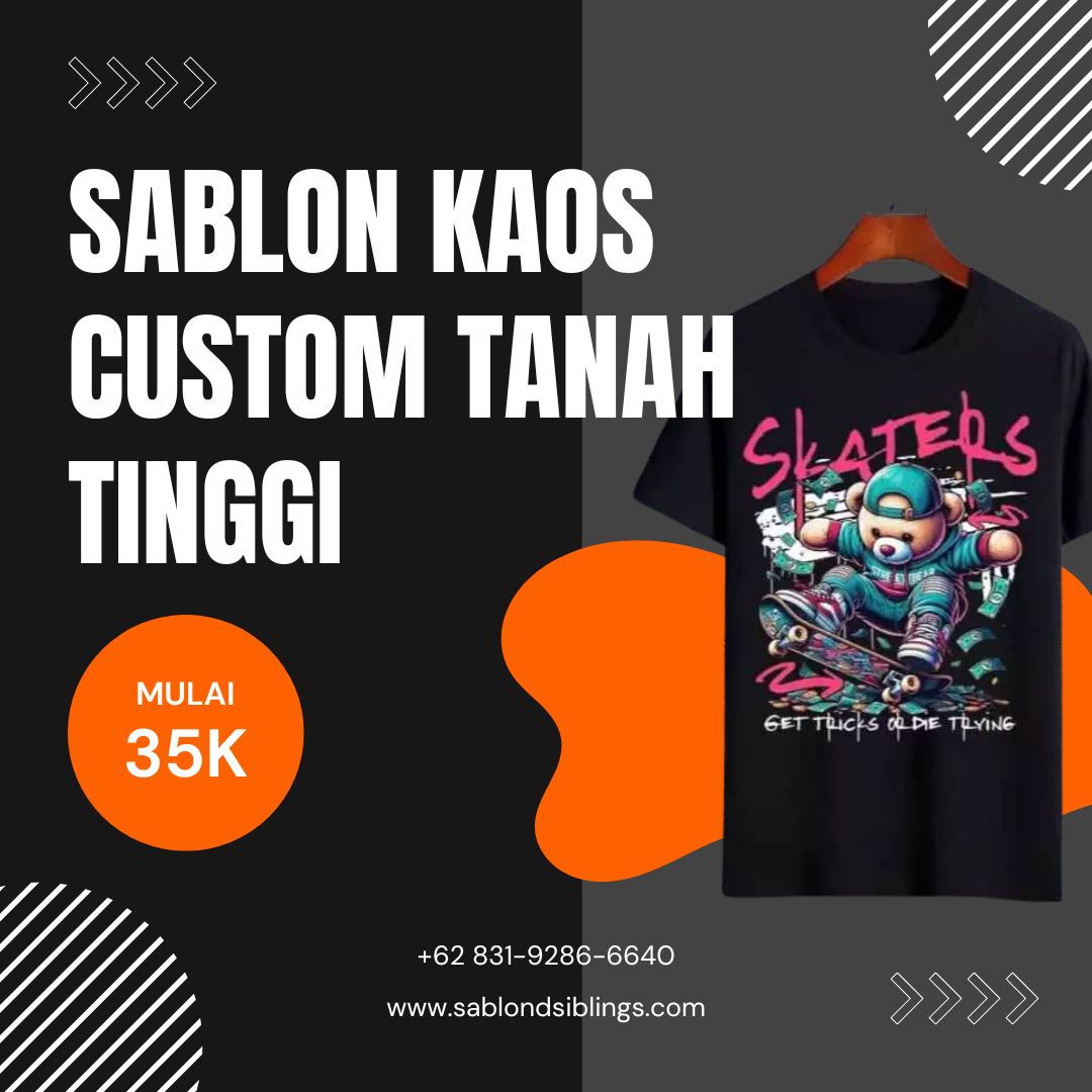 Sablon Kaos Custom Tanah Tinggi