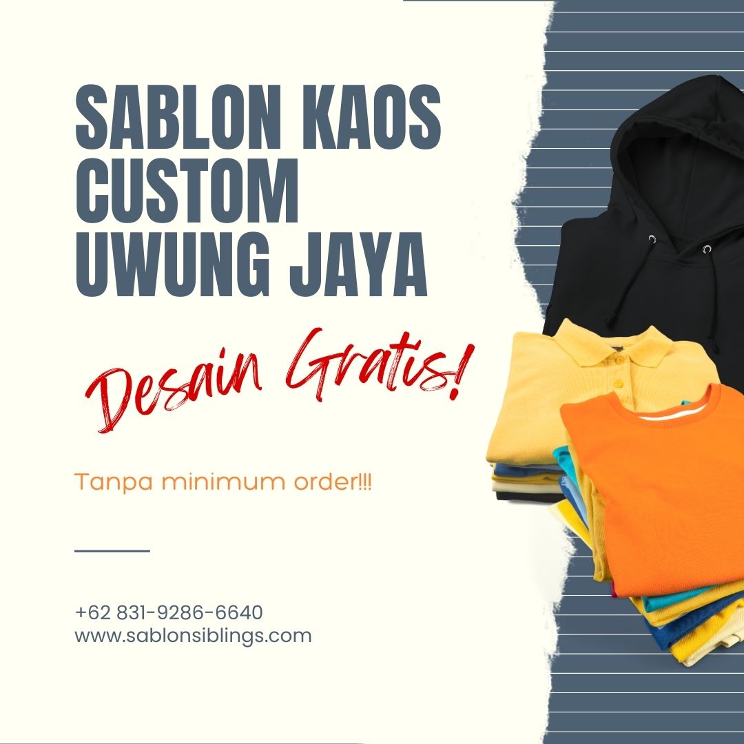 Sablon Kaos Custom Uwung jaya