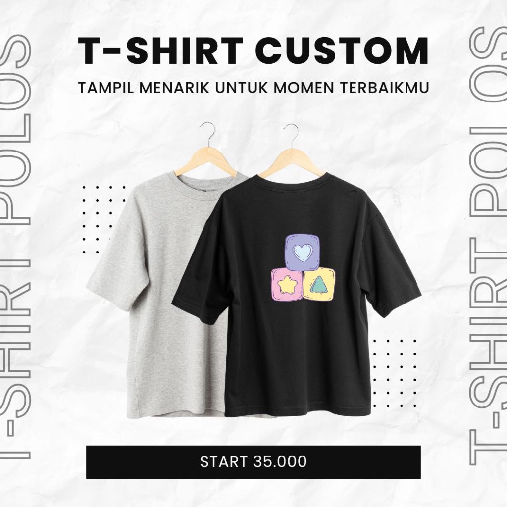 Sablon Kaos Satuan Petir